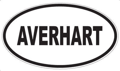 AVERHART - Oval Magnet