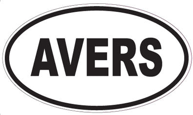 AVERS - Oval Sticker