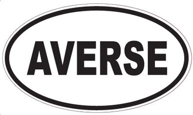 AVERSE - Oval Sticker