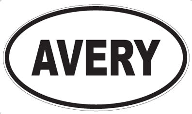 AVERY - Oval Magnet