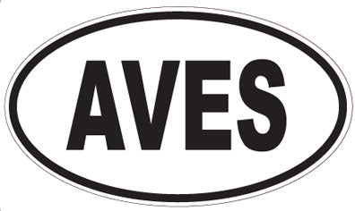 AVES - Oval Sticker