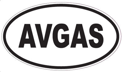AVGAS - Oval Sticker