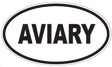 AVIARY - Oval Sticker