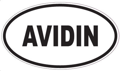 AVIDIN - Oval Sticker