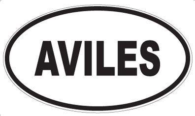 AVILES - Oval Magnet