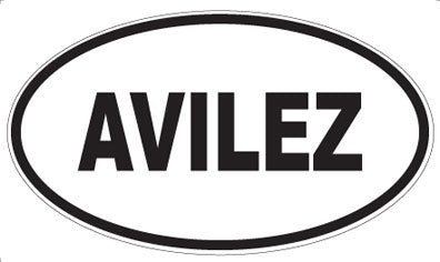 AVILEZ - Oval Magnet