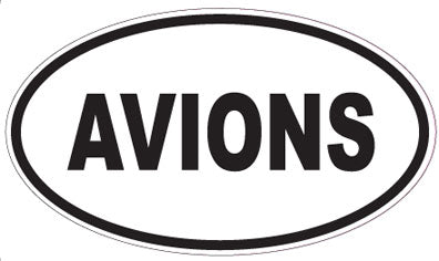 AVIONS - Oval Sticker