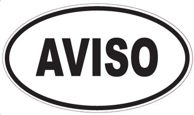 AVISO - Oval Magnet