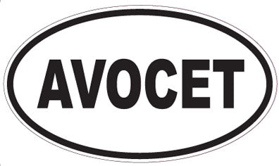 AVOCET - Oval Sticker