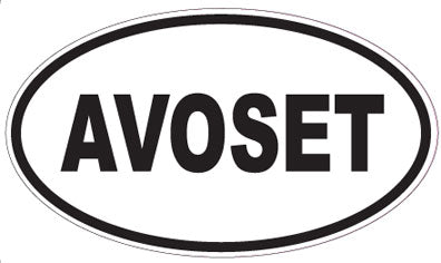 AVOSET - Oval Sticker