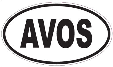 AVOS - Oval Sticker