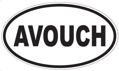 AVOUCH - Oval Sticker