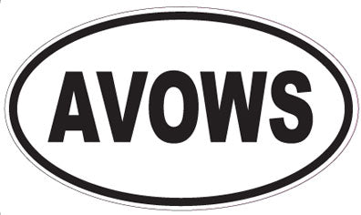 AVOWS - Oval Magnet