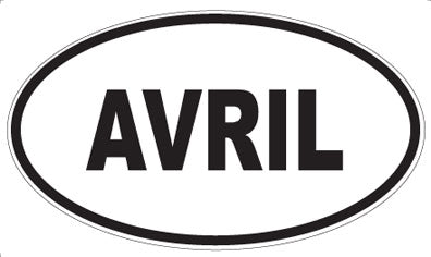 AVRIL - Oval Magnet