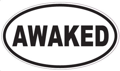 AWAKED - Oval Sticker