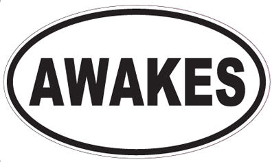 AWAKES - Oval Sticker