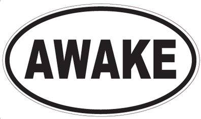 AWAKE - Oval Magnet