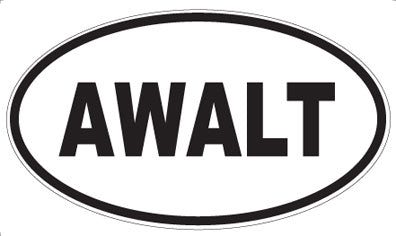 AWALT - Oval Magnet