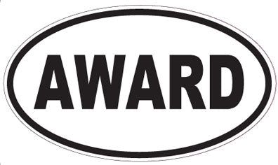AWARD - Oval Sticker