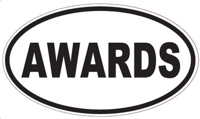 AWARDS - Oval Sticker