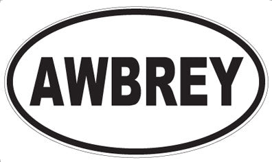AWBREY - Oval Magnet