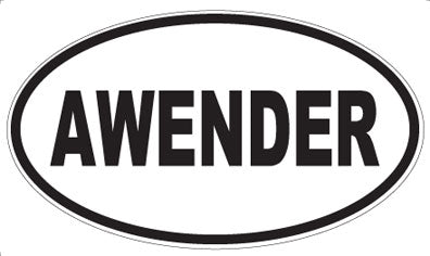AWENDER - Oval Magnet