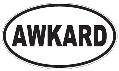 AWKARD - Oval Magnet