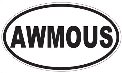 AWMOUS - Oval Sticker