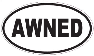 AWNED - Oval Magnet