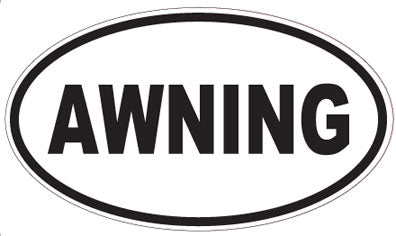 AWNING - Oval Sticker