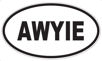 AWYIE - Oval Magnet