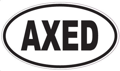 AXED - Oval Sticker