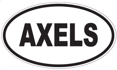 AXELS - Oval Sticker