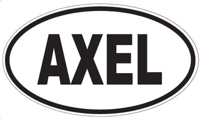 AXEL - Oval Sticker