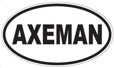 AXEMAN - Oval Sticker