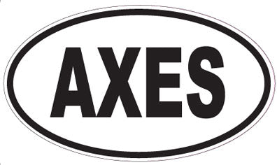 AXES - Oval Sticker