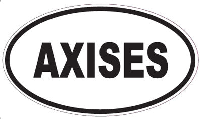 AXISES - Oval Sticker