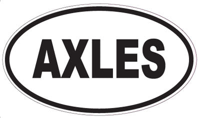 AXLES - Oval Sticker