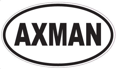 AXMAN - Oval Magnet