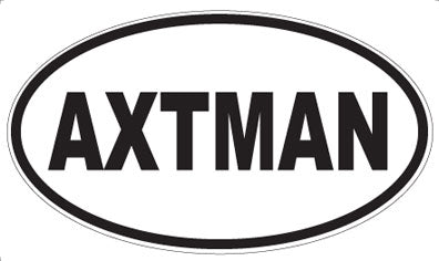 AXTMAN - Oval Magnet