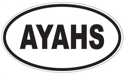 AYAHS - Oval Magnet