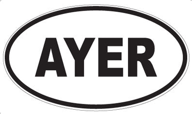 AYER - Oval Magnet