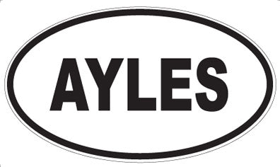 AYLES - Oval Magnet