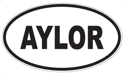 AYLOR - Oval Magnet