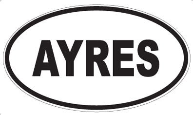 AYRES - Oval Magnet