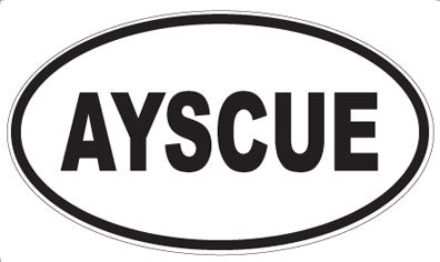 AYSCUE - Oval Magnet
