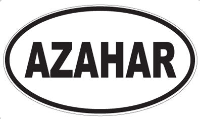 AZAHAR - Oval Magnet