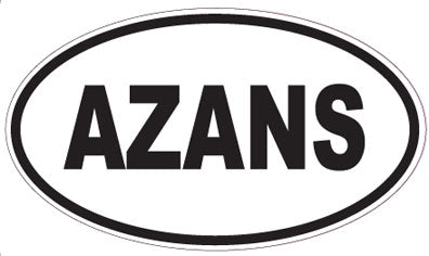 AZANS - Oval Magnet