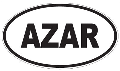 AZAR - Oval Magnet