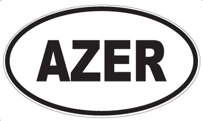 AZER - Oval Magnet